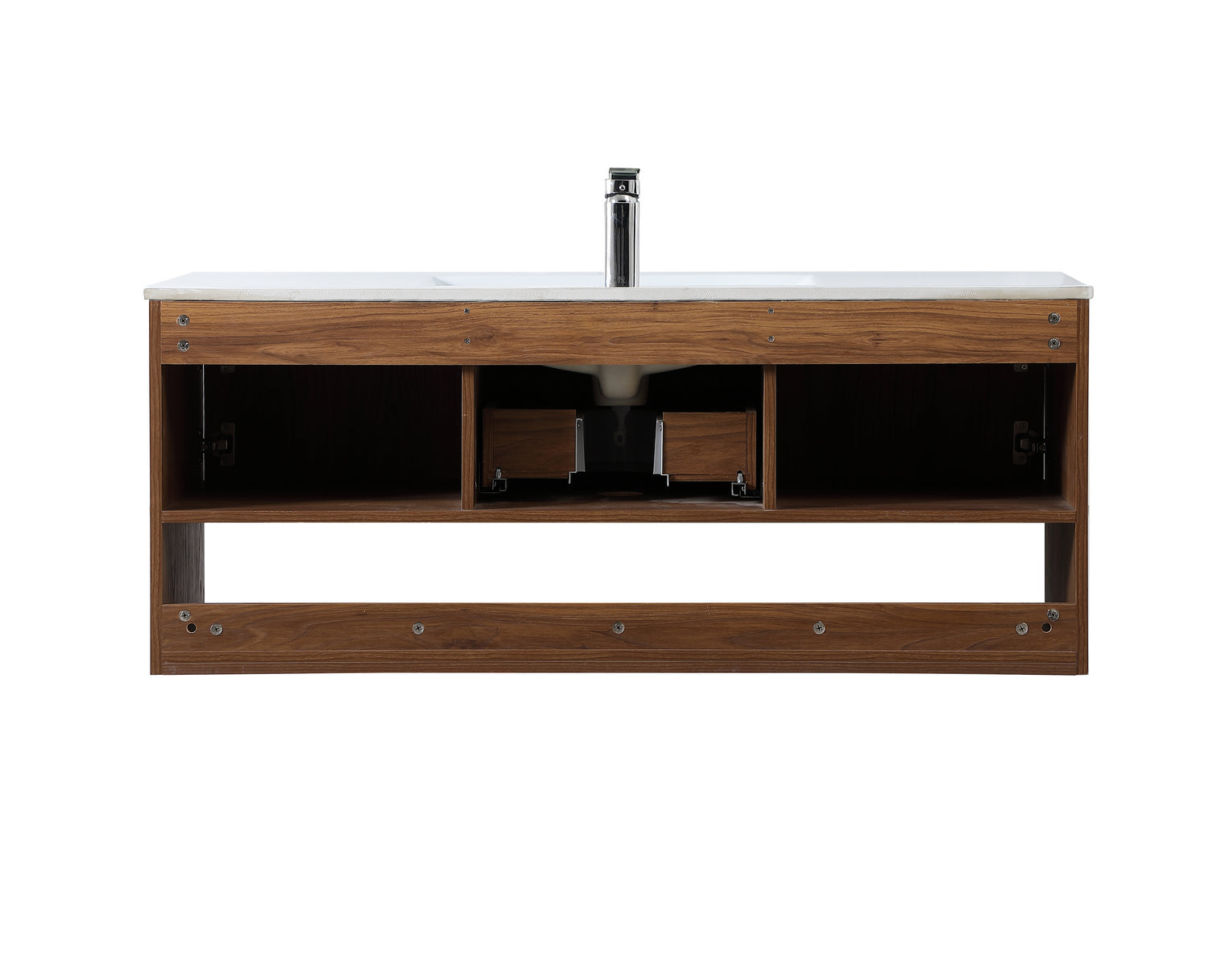 Elegant Lighting - VF43048WB - Single Bathroom Floating Vanity - Kasper - Walnut Brown