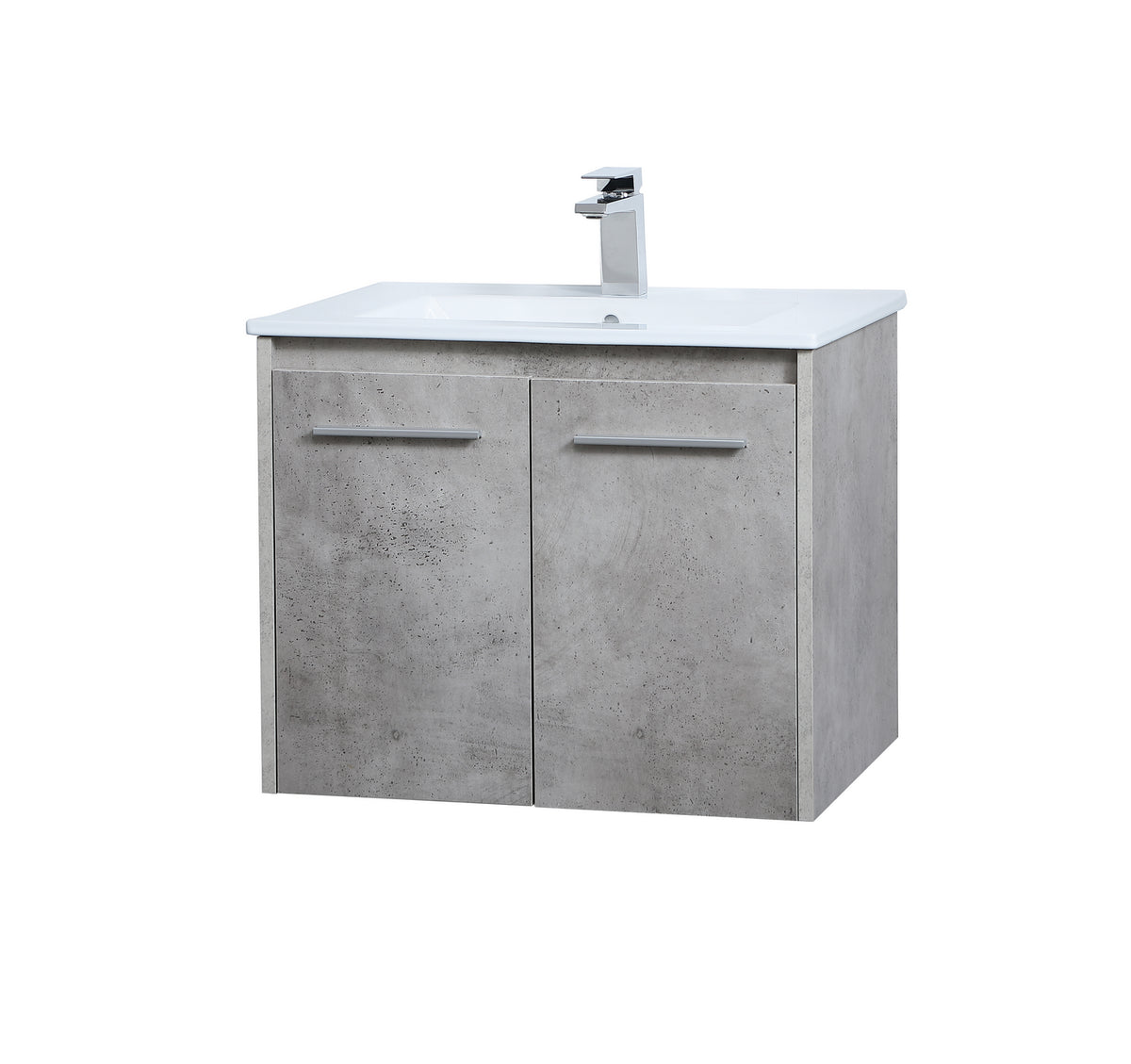 Elegant Lighting - VF44024CG - Single Bathroom Floating Vanity - Rasina - Concrete Grey