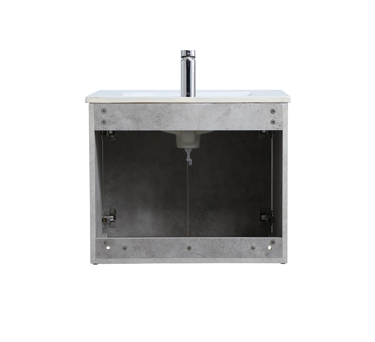 Elegant Lighting - VF44024CG - Single Bathroom Floating Vanity - Rasina - Concrete Grey