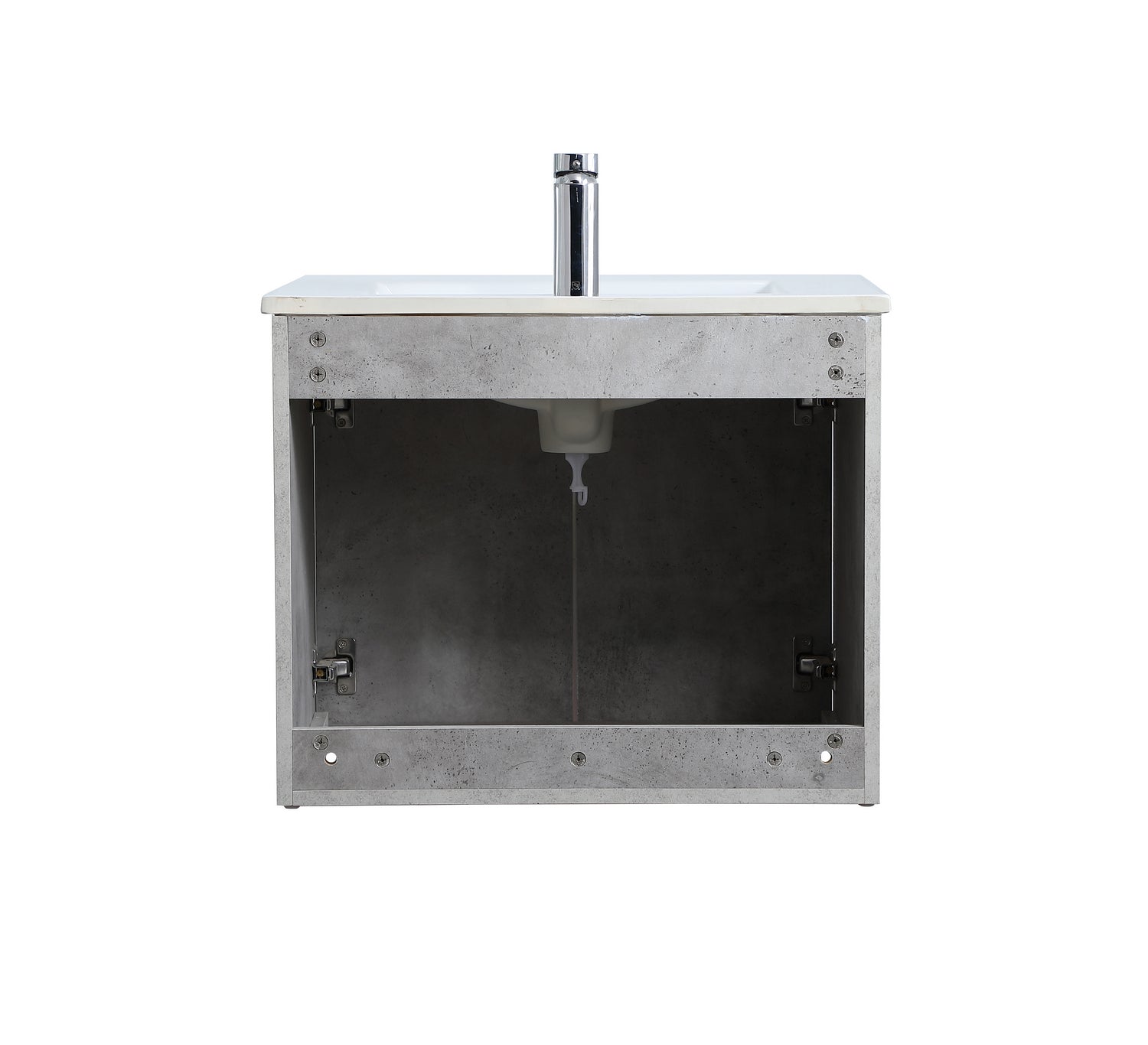 Elegant Lighting - VF44024CG - Single Bathroom Floating Vanity - Rasina - Concrete Grey