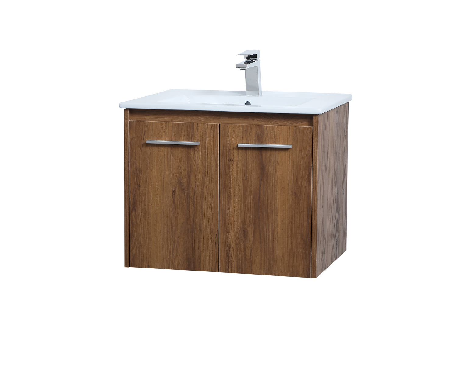 Elegant Lighting - VF44024WB - Single Bathroom Floating Vanity - Rasina - Walnut Brown