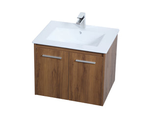 Elegant Lighting - VF44024WB - Single Bathroom Floating Vanity - Rasina - Walnut Brown