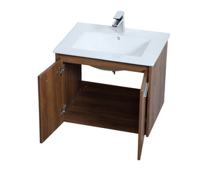 Elegant Lighting - VF44024WB - Single Bathroom Floating Vanity - Rasina - Walnut Brown