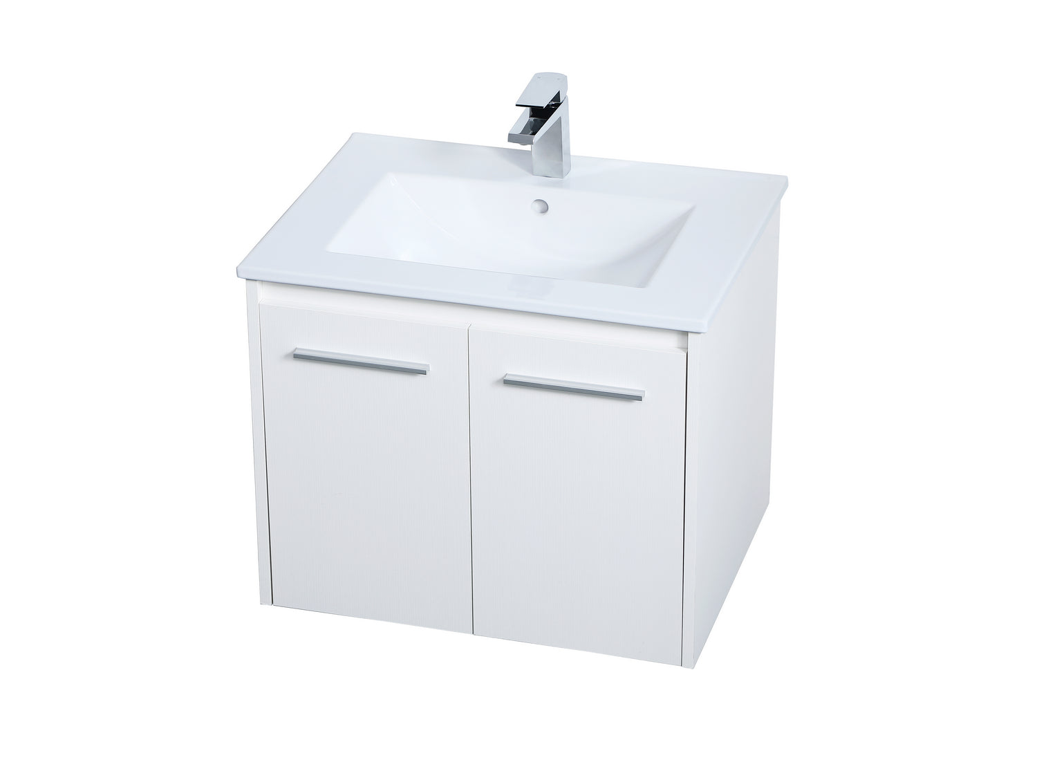 Elegant Lighting - VF44024WH - Single Bathroom Floating Vanity - Rasina - White