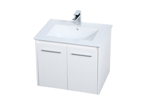 Elegant Lighting - VF44024WH - Single Bathroom Floating Vanity - Rasina - White