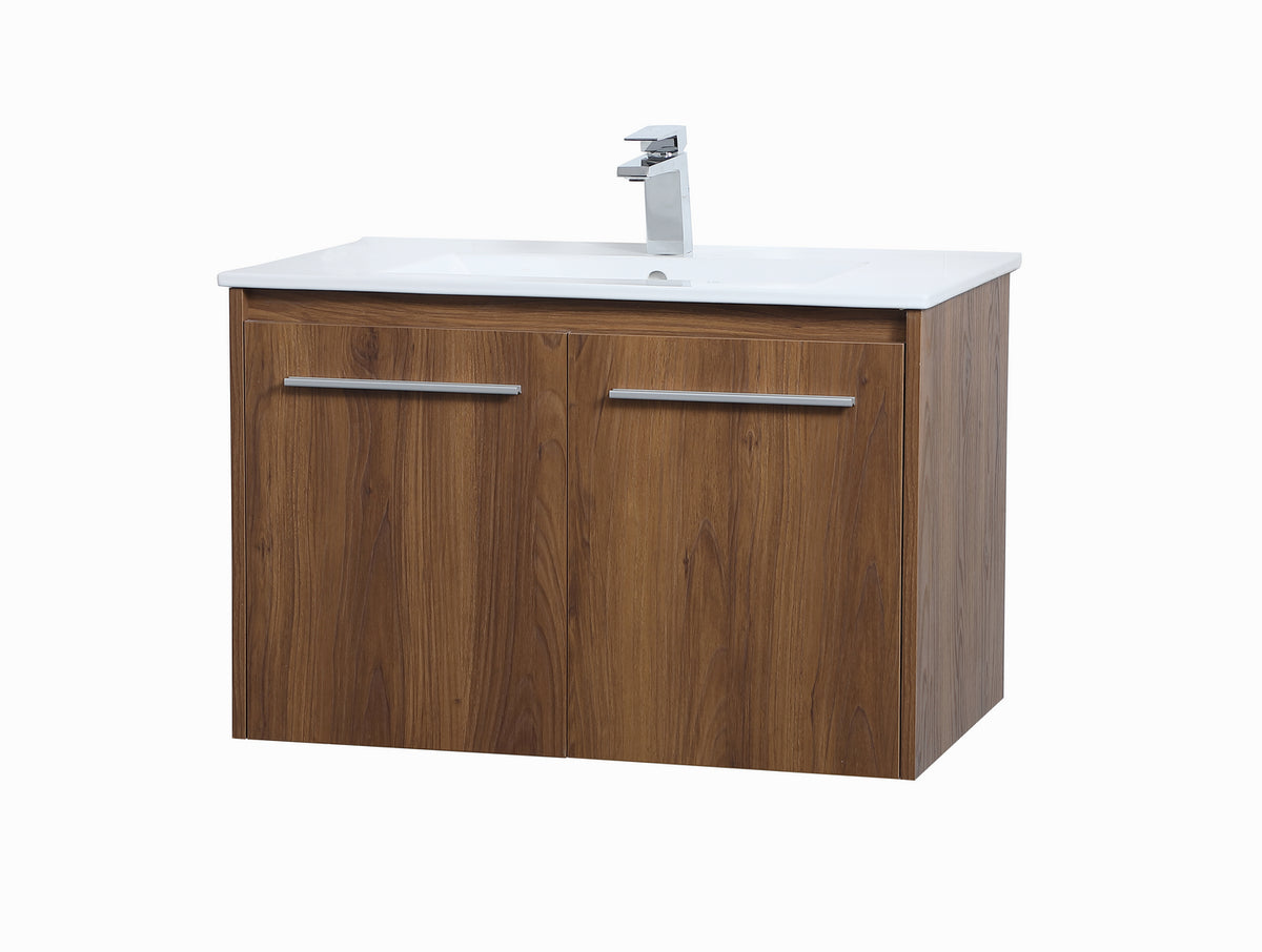 Elegant Lighting - VF44030WB - Single Bathroom Floating Vanity - Rasina - Walnut Brown