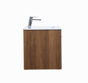 Elegant Lighting - VF44030WB - Single Bathroom Floating Vanity - Rasina - Walnut Brown