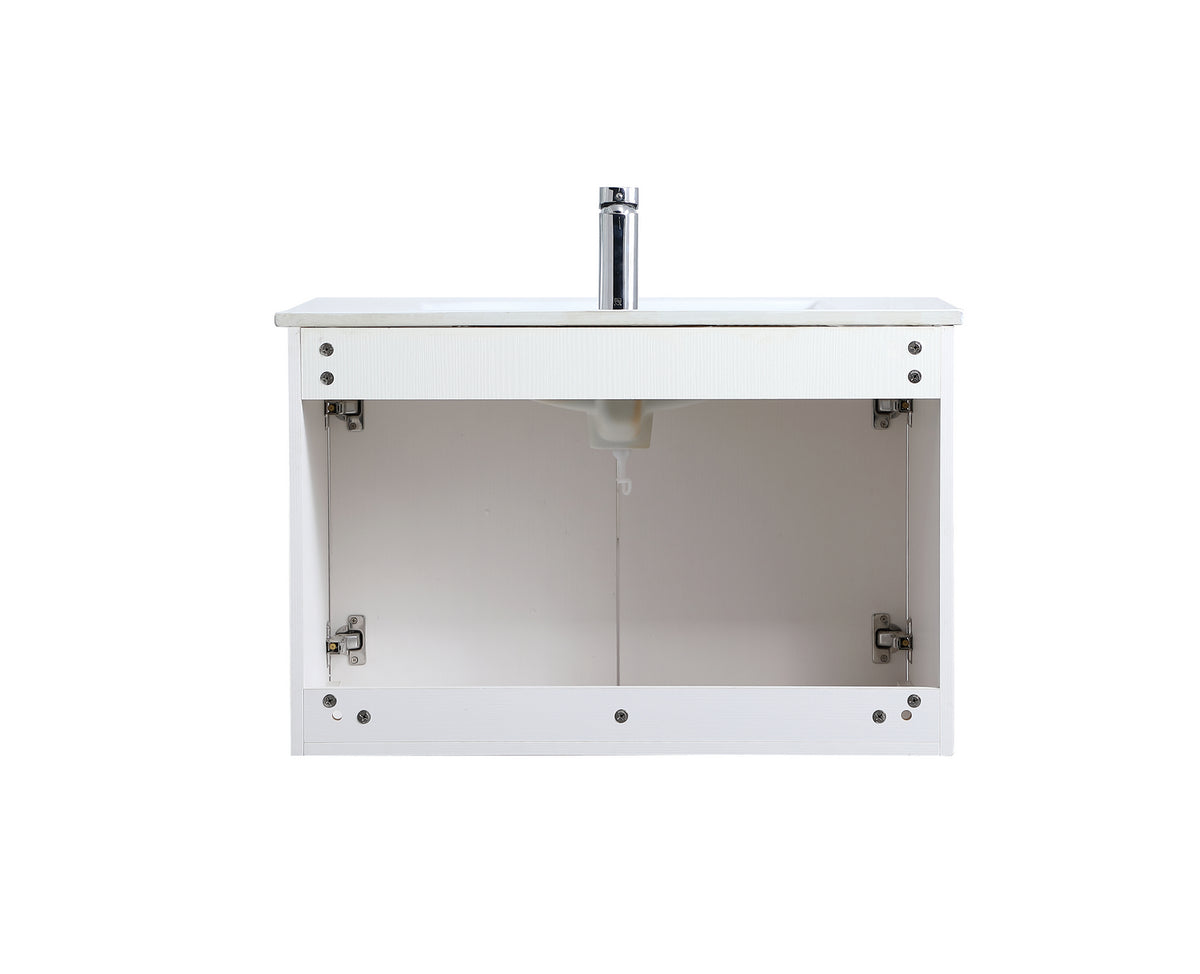 Elegant Lighting - VF44030WH - Single Bathroom Floating Vanity - Rasina - White