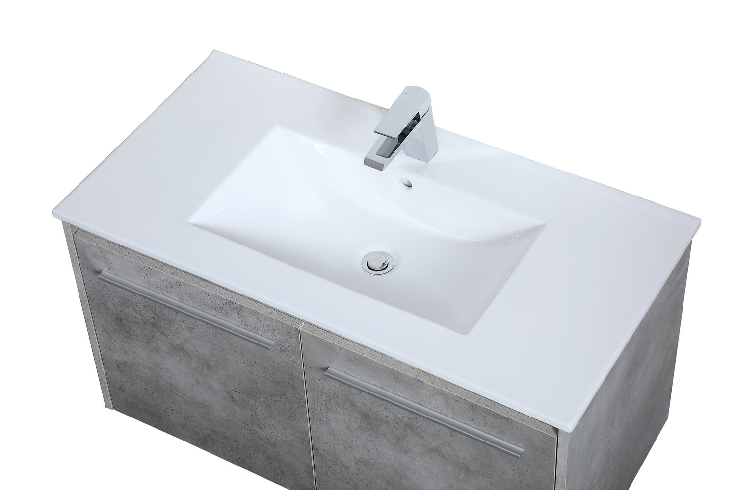 Elegant Lighting - VF44036CG - Single Bathroom Floating Vanity - Rasina - Concrete Grey