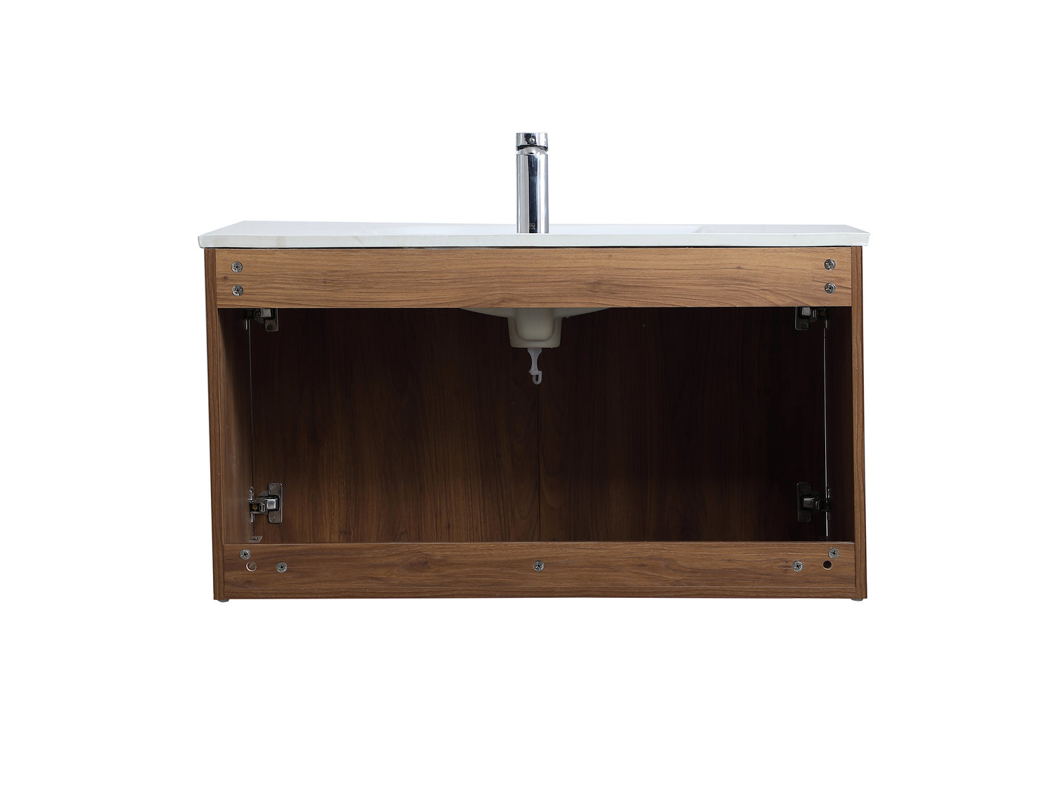 Elegant Lighting - VF44036WB - Single Bathroom Floating Vanity - Rasina - Walnut Brown