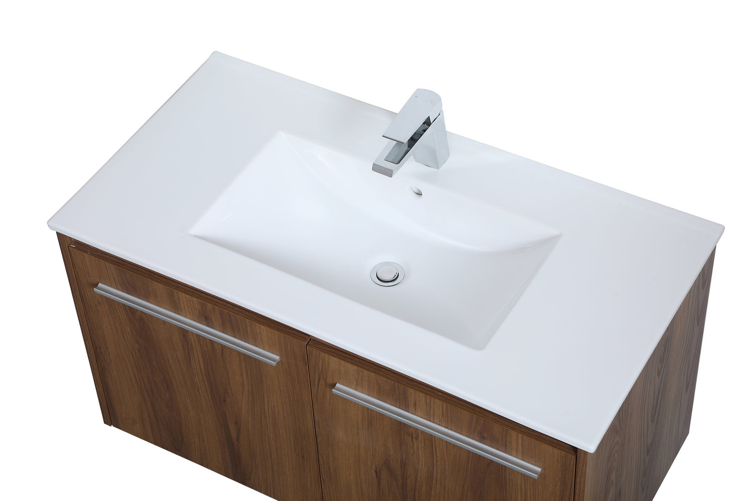 Elegant Lighting - VF44036WB - Single Bathroom Floating Vanity - Rasina - Walnut Brown