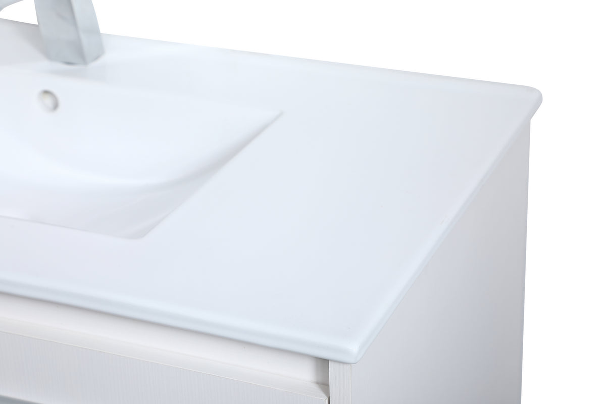 Elegant Lighting - VF44036WH - Single Bathroom Floating Vanity - Rasina - White