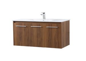 Elegant Lighting - VF44040WB - Single Bathroom Floating Vanity - Rasina - Walnut Brown