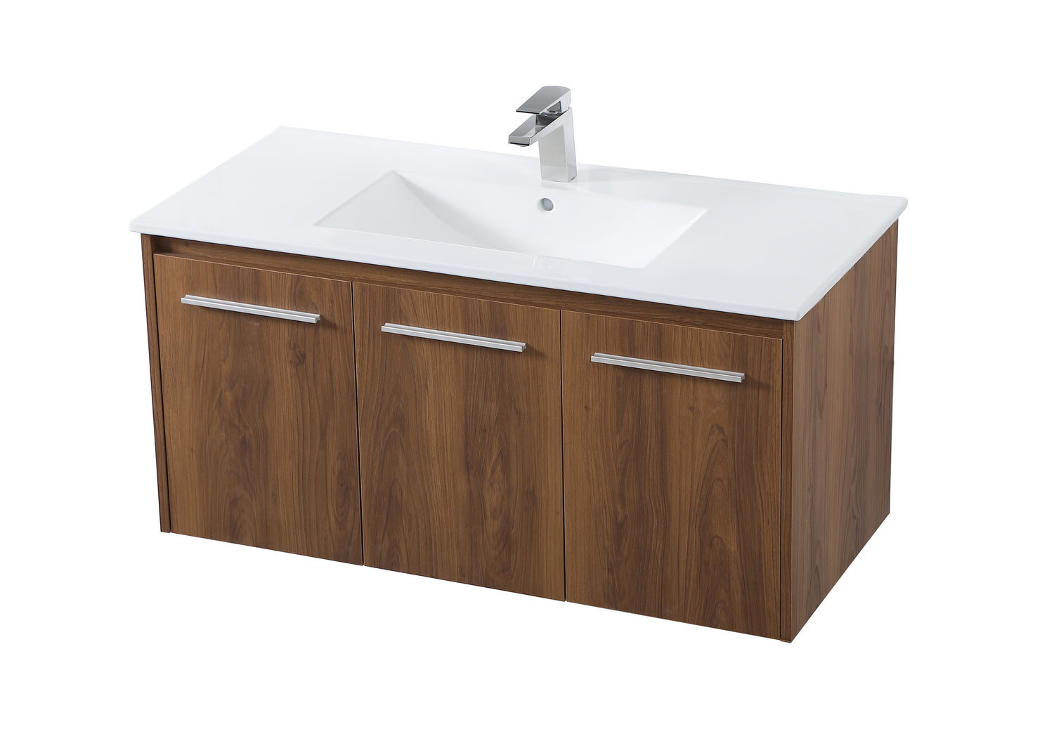 Elegant Lighting - VF44040WB - Single Bathroom Floating Vanity - Rasina - Walnut Brown