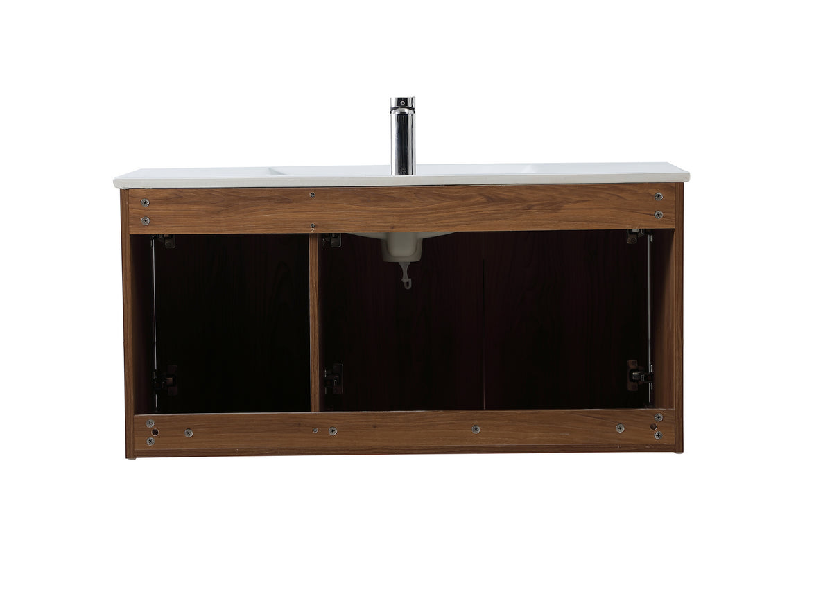 Elegant Lighting - VF44040WB - Single Bathroom Floating Vanity - Rasina - Walnut Brown