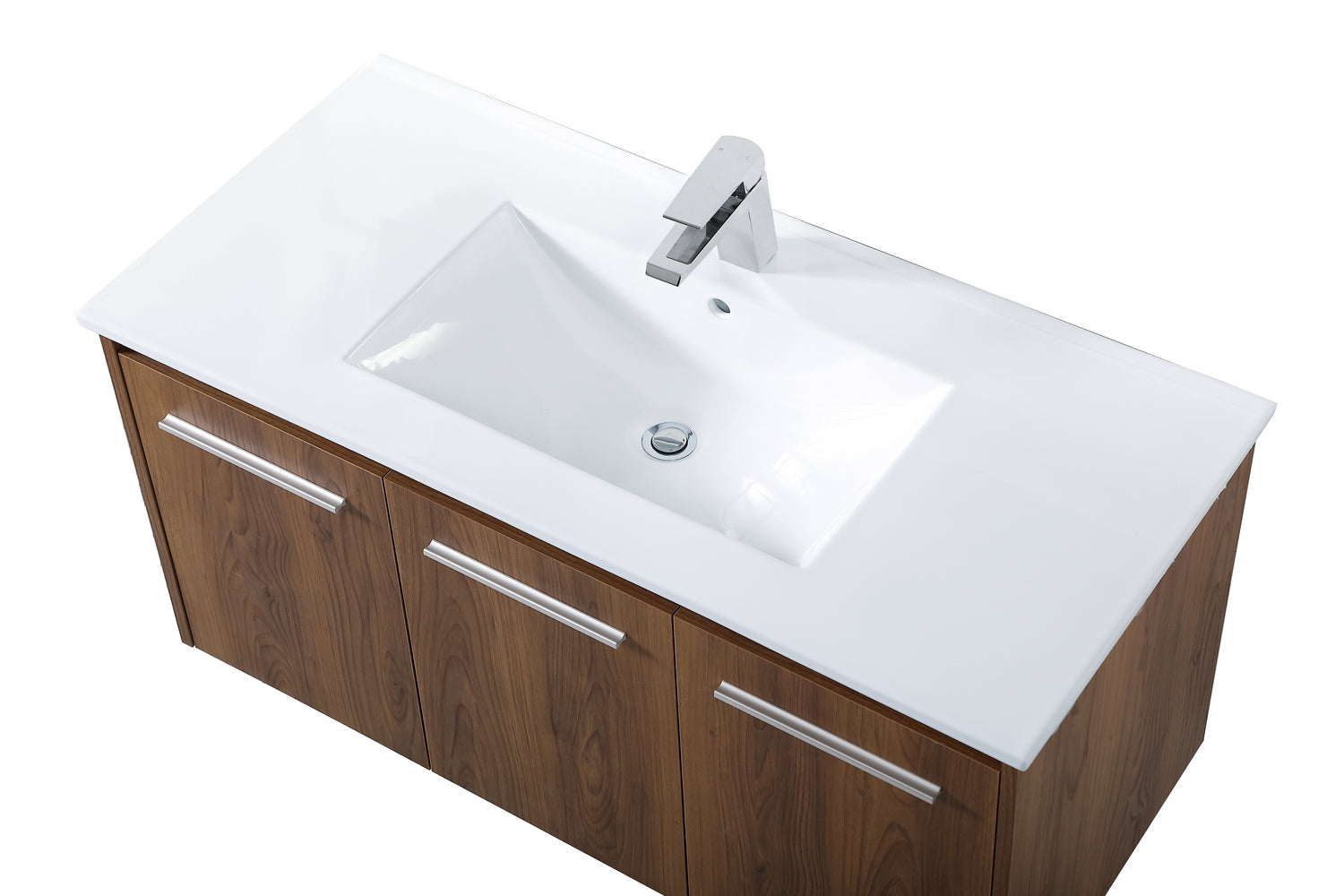 Elegant Lighting - VF44040WB - Single Bathroom Floating Vanity - Rasina - Walnut Brown