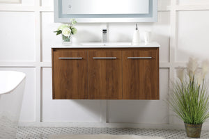 Elegant Lighting - VF44040WB - Single Bathroom Floating Vanity - Rasina - Walnut Brown