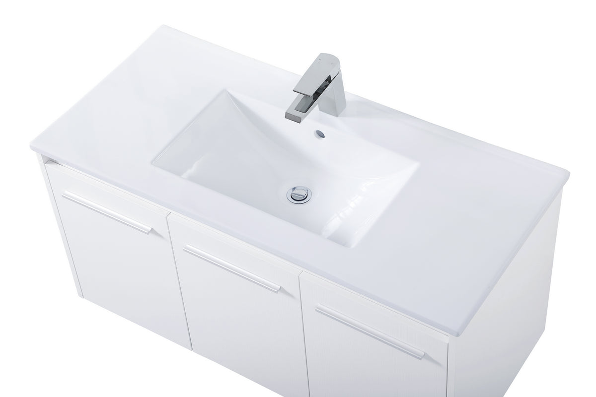 Elegant Lighting - VF44040WH - Single Bathroom Floating Vanity - Rasina - White