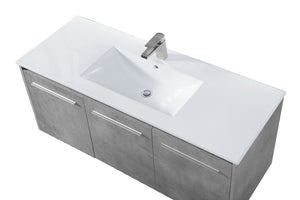 Elegant Lighting - VF44048CG - Single Bathroom Floating Vanity - Rasina - Concrete Grey