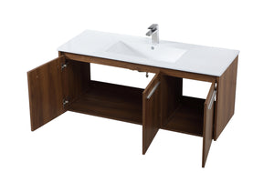 Elegant Lighting - VF44048WB - Single Bathroom Floating Vanity - Rasina - Walnut Brown