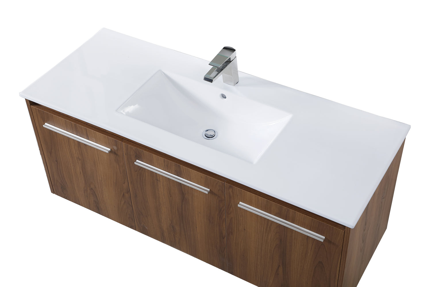 Elegant Lighting - VF44048WB - Single Bathroom Floating Vanity - Rasina - Walnut Brown