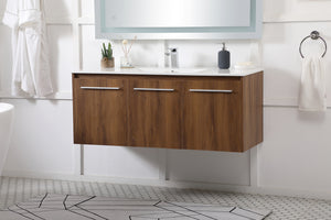 Elegant Lighting - VF44048WB - Single Bathroom Floating Vanity - Rasina - Walnut Brown