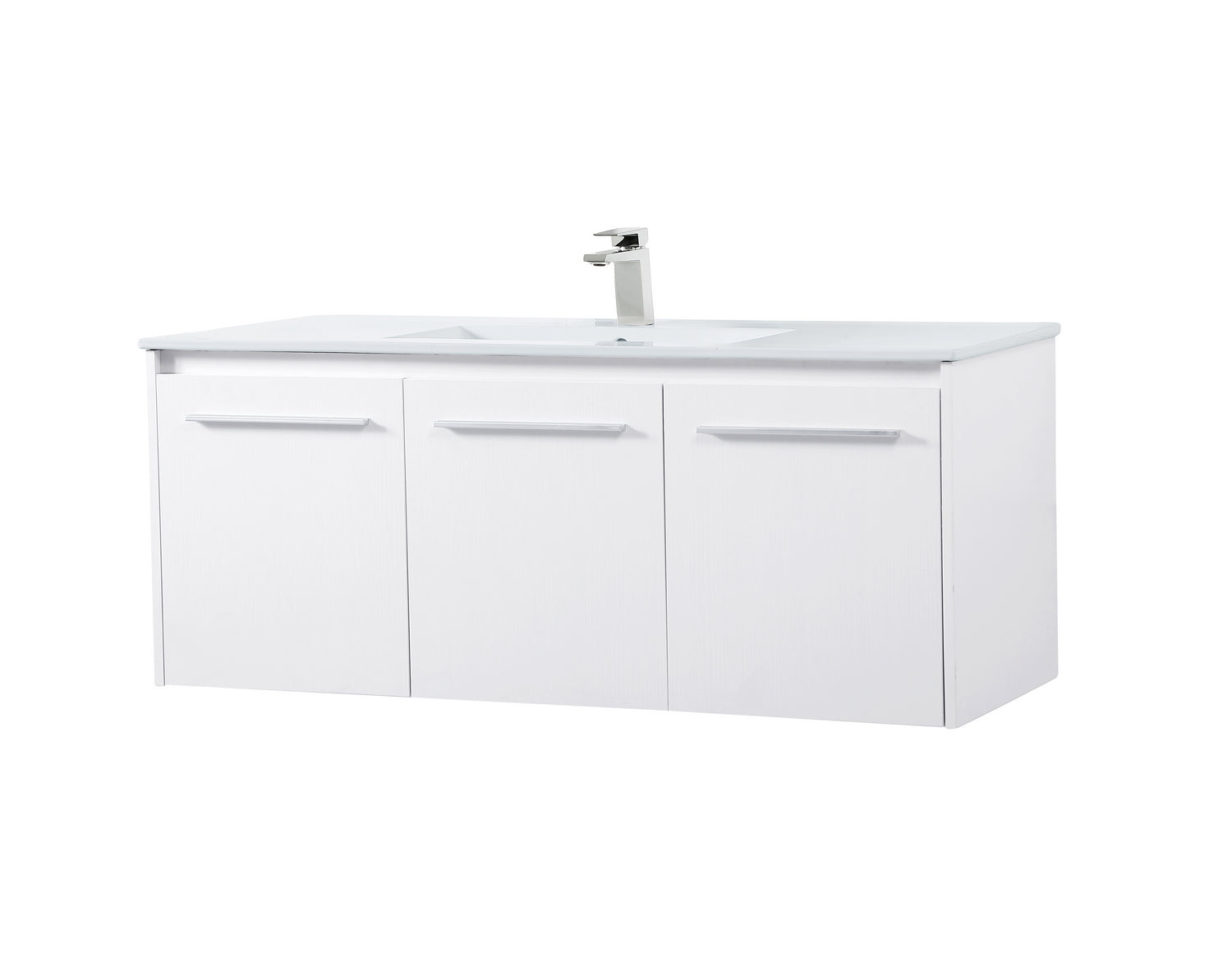 Elegant Lighting - VF44048WH - Single Bathroom Floating Vanity - Rasina - White