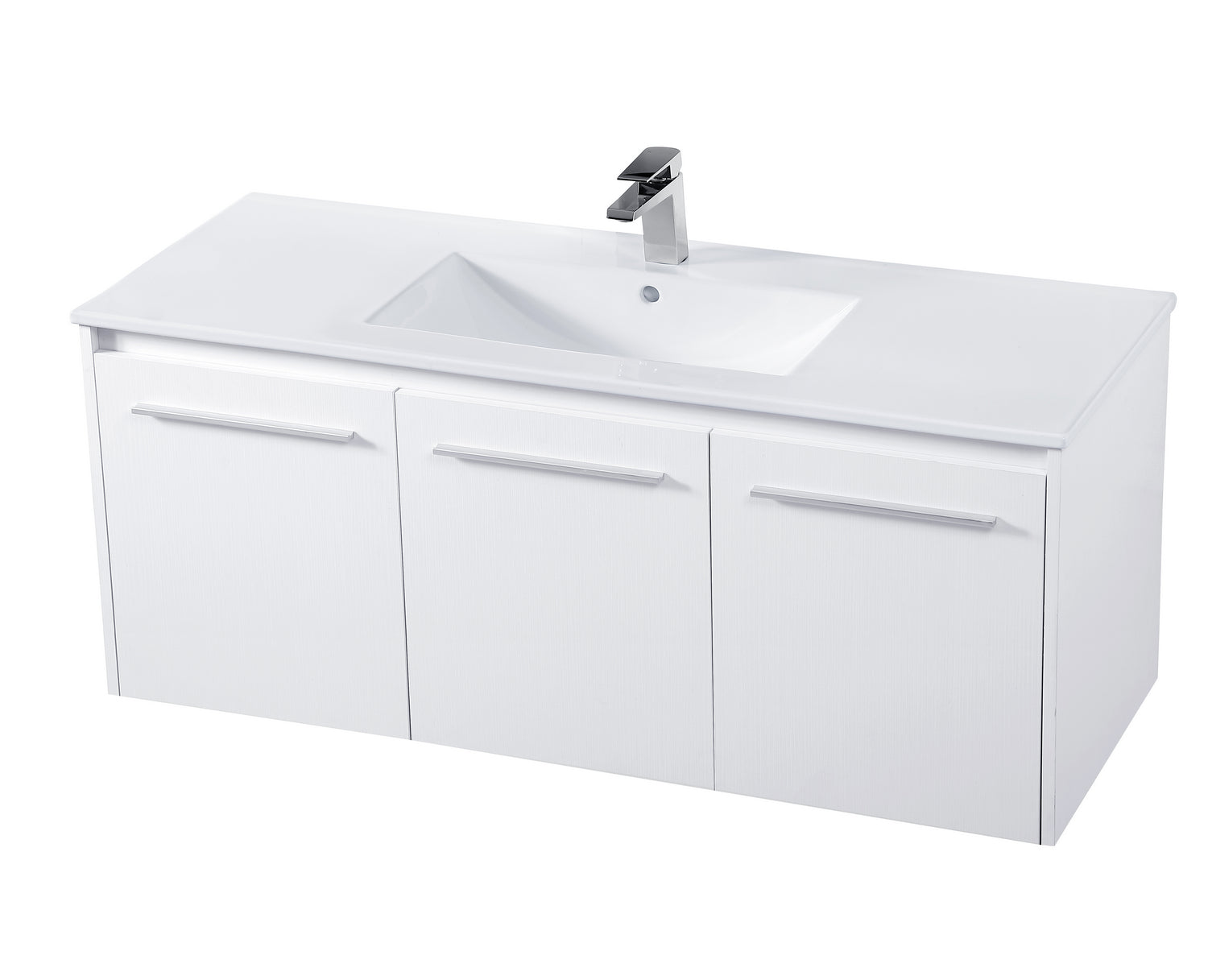 Elegant Lighting - VF44048WH - Single Bathroom Floating Vanity - Rasina - White