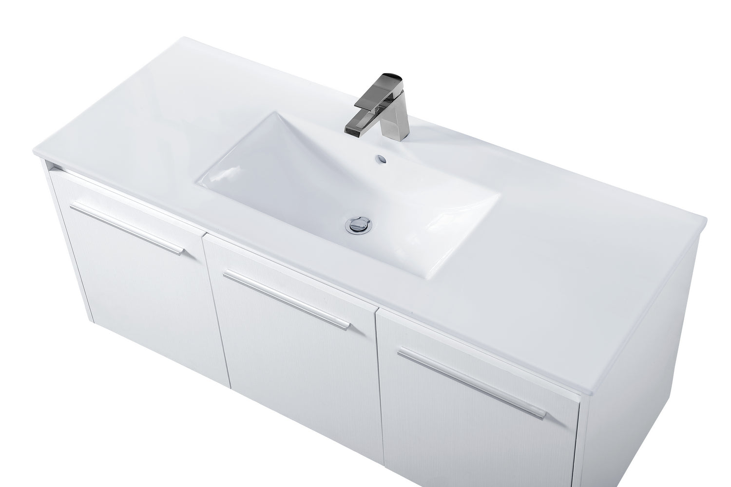 Elegant Lighting - VF44048WH - Single Bathroom Floating Vanity - Rasina - White