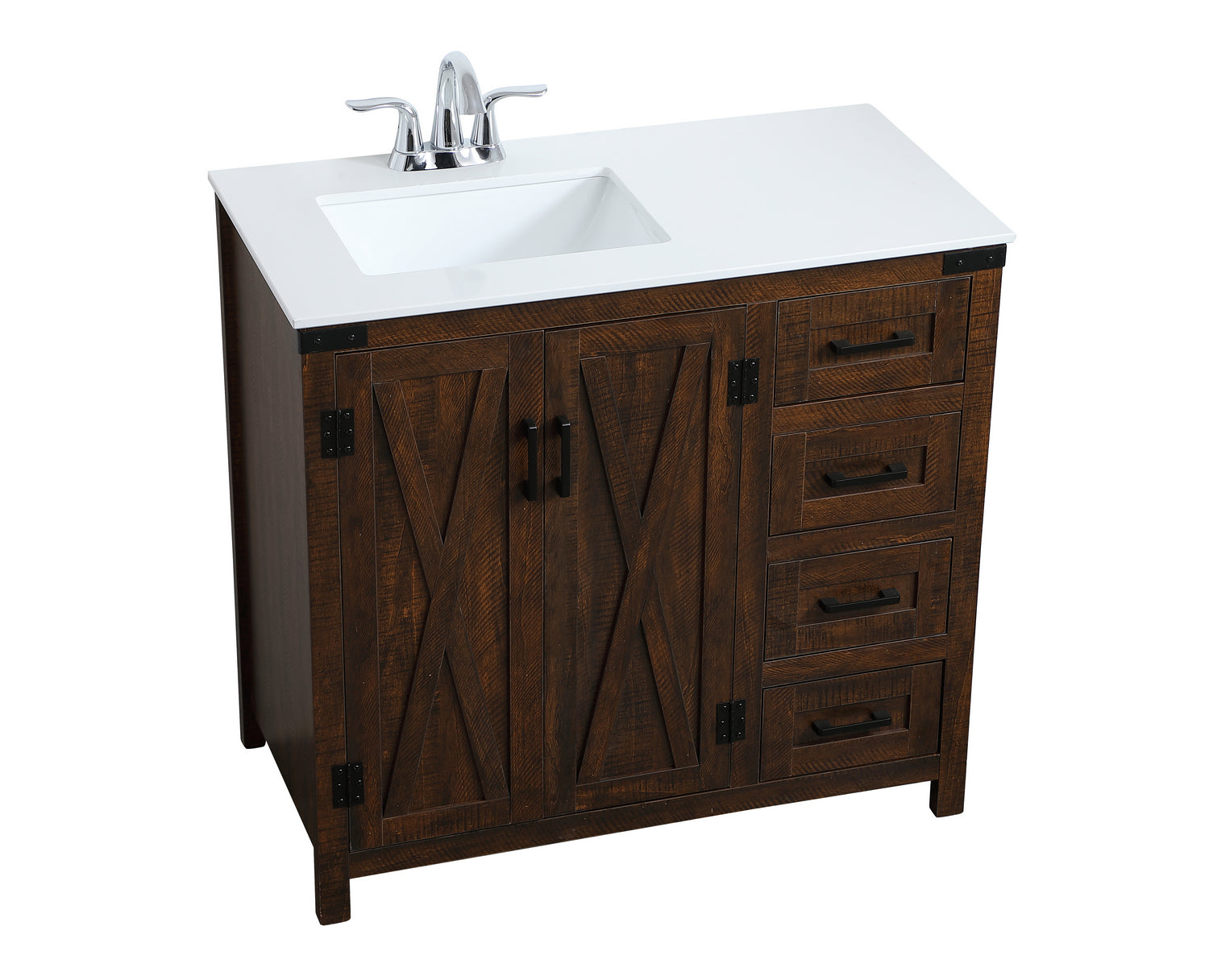 Elegant Lighting - VF90236EX - Single Bathroom Vanity - Grant - Espresso