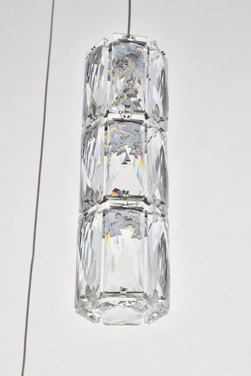Elegant Lighting - 3500D3RC - LED Pendant - Polaris - Chrome