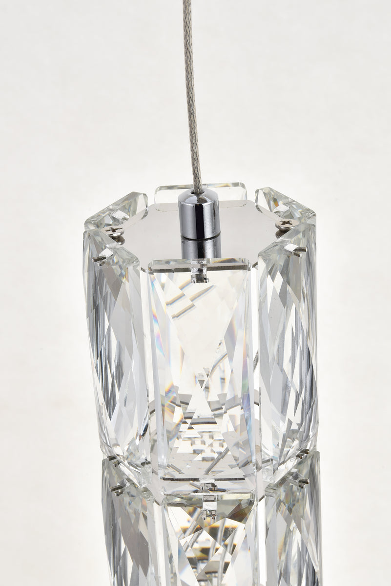 Elegant Lighting - 3500D3RC - LED Pendant - Polaris - Chrome