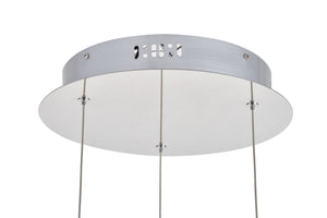 Elegant Lighting - 3500D3RC - LED Pendant - Polaris - Chrome
