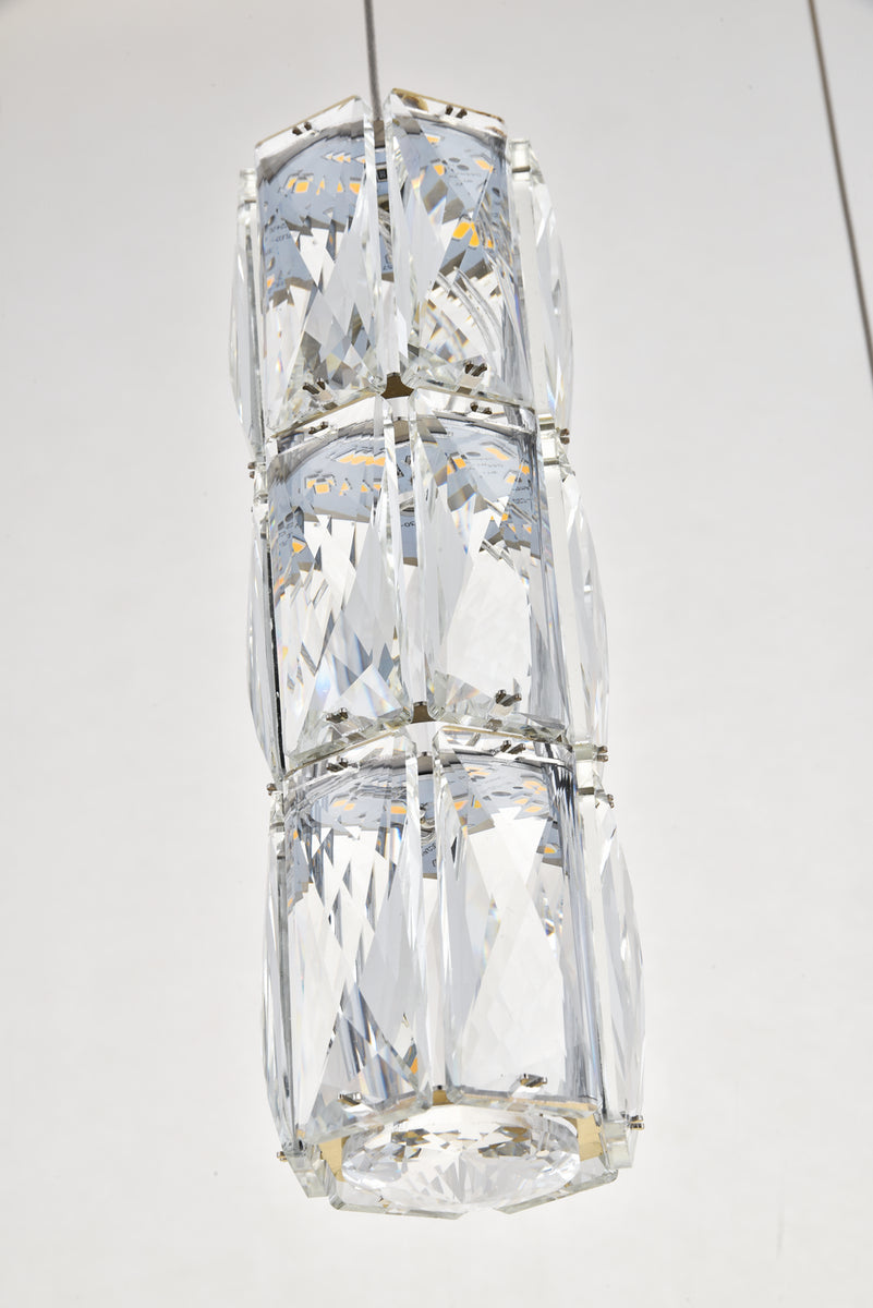 Elegant Lighting - 3500D3RG - LED Pendant - Polaris - Gold