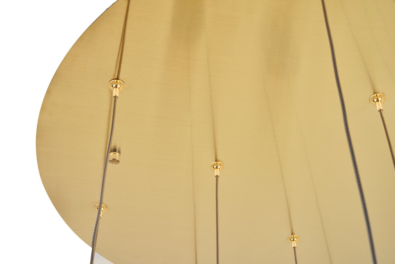 Elegant Lighting - 3500D24G - LED Pendant - Polaris - Gold