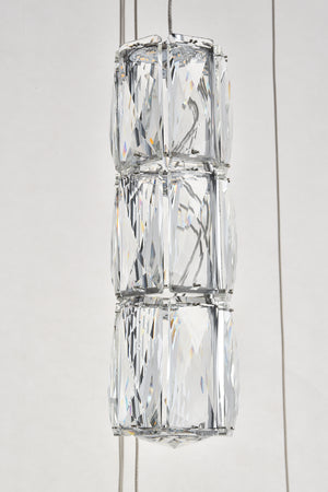 Elegant Lighting - 3500D28C - LED Pendant - Polaris - Chrome