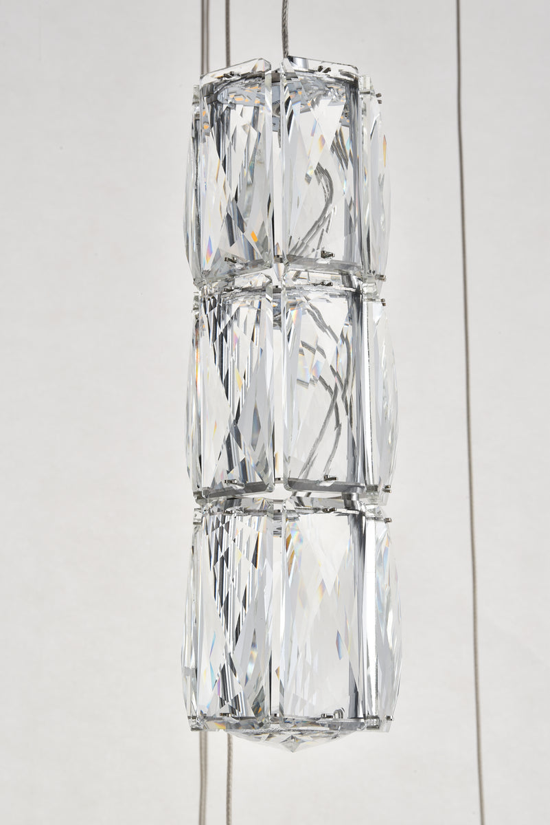 Elegant Lighting - 3500D28C - LED Pendant - Polaris - Chrome