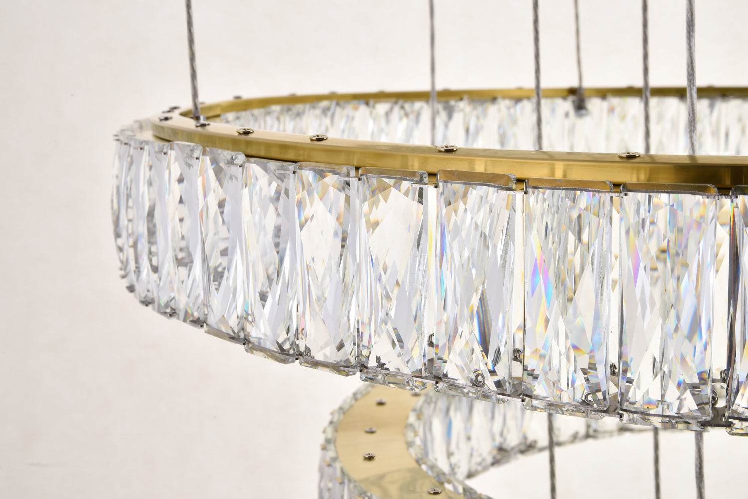 Elegant Lighting - 3503G34G - LED Chandelier - Monroe - Gold