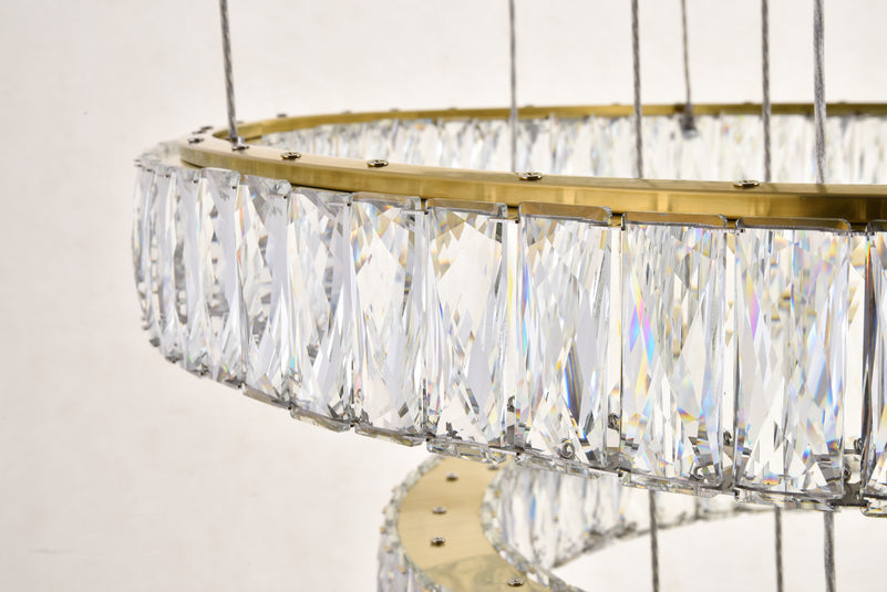 Elegant Lighting - 3503G34G - LED Chandelier - Monroe - Gold