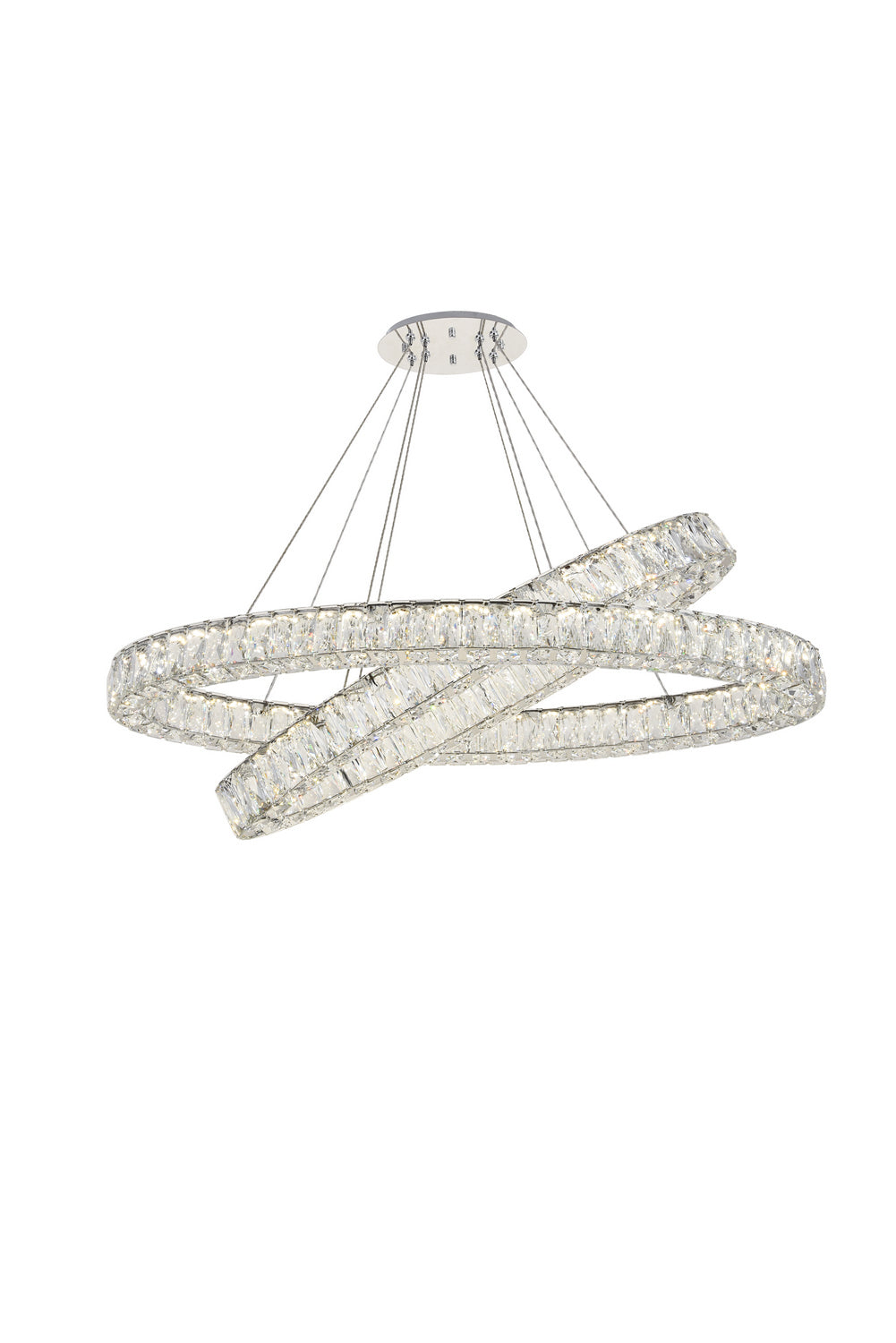 Elegant Lighting - 3503D48C - LED Chandelier - Monroe - Chrome