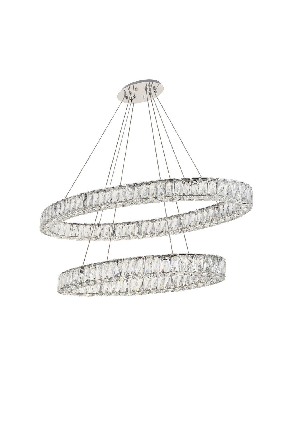 Elegant Lighting - 3503D48C - LED Chandelier - Monroe - Chrome