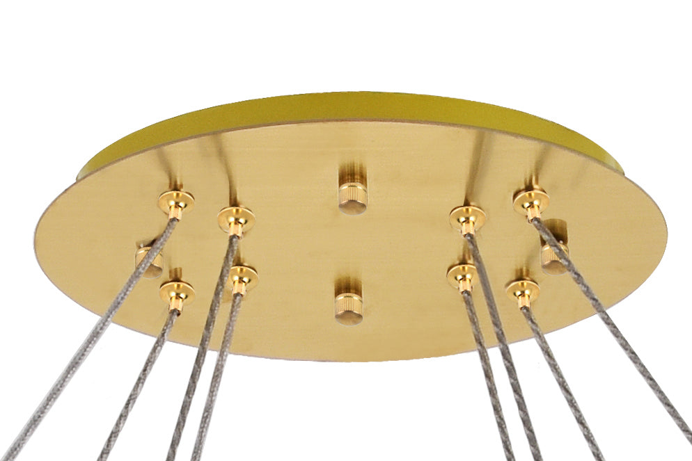 Elegant Lighting - 3503D48G - LED Chandelier - Monroe - Gold