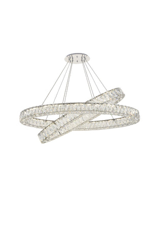 Elegant Lighting - 3503D40C - LED Chandelier - Monroe - Chrome