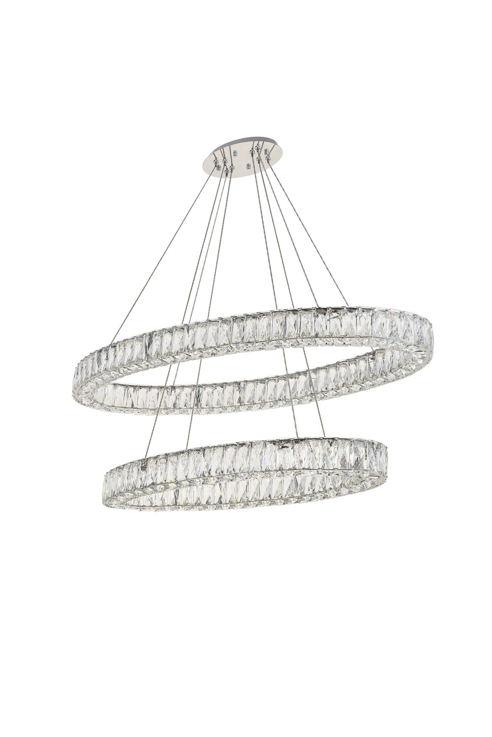 Elegant Lighting - 3503D40C - LED Chandelier - Monroe - Chrome