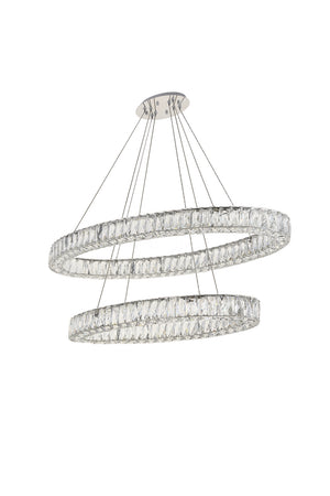 Elegant Lighting - 3503D40C - LED Chandelier - Monroe - Chrome