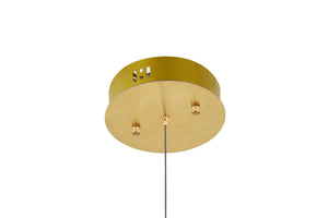 Elegant Lighting - 3500D1G - LED Pendant - Polaris - Gold