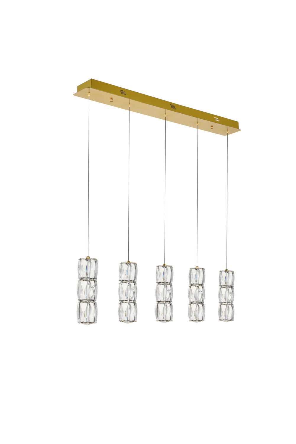 Elegant Lighting - 3500D5G - LED Pendant - Polaris - Gold