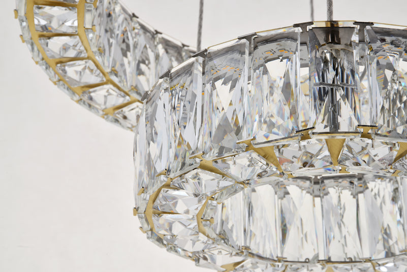 Elegant Lighting - 3503G18G - LED Pendant - Monroe - Gold