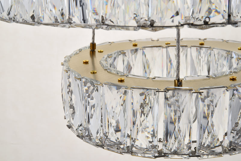 Elegant Lighting - 3503G18G - LED Pendant - Monroe - Gold
