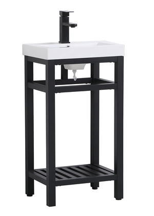 Elegant Lighting - VF14018BK - Single Bathroom Vanity - Raya - Black